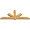 Ekena Millwork Kennewick Rough Sawn Timber Gable Bracket, Western Red Cedar, 84"W x 35"H x 4"D x 6"F, 10/12 Pitch GBW084X35X0406KEN00RWR - alternate 3